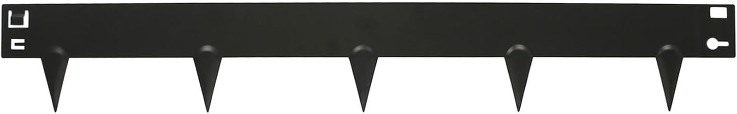 5pc Black Lawn Edging Kit - 5m x 8cm - Outdoor Garden Grass Flower Plant Bed Stone Path Patio Gravel Border Edging Rolls
