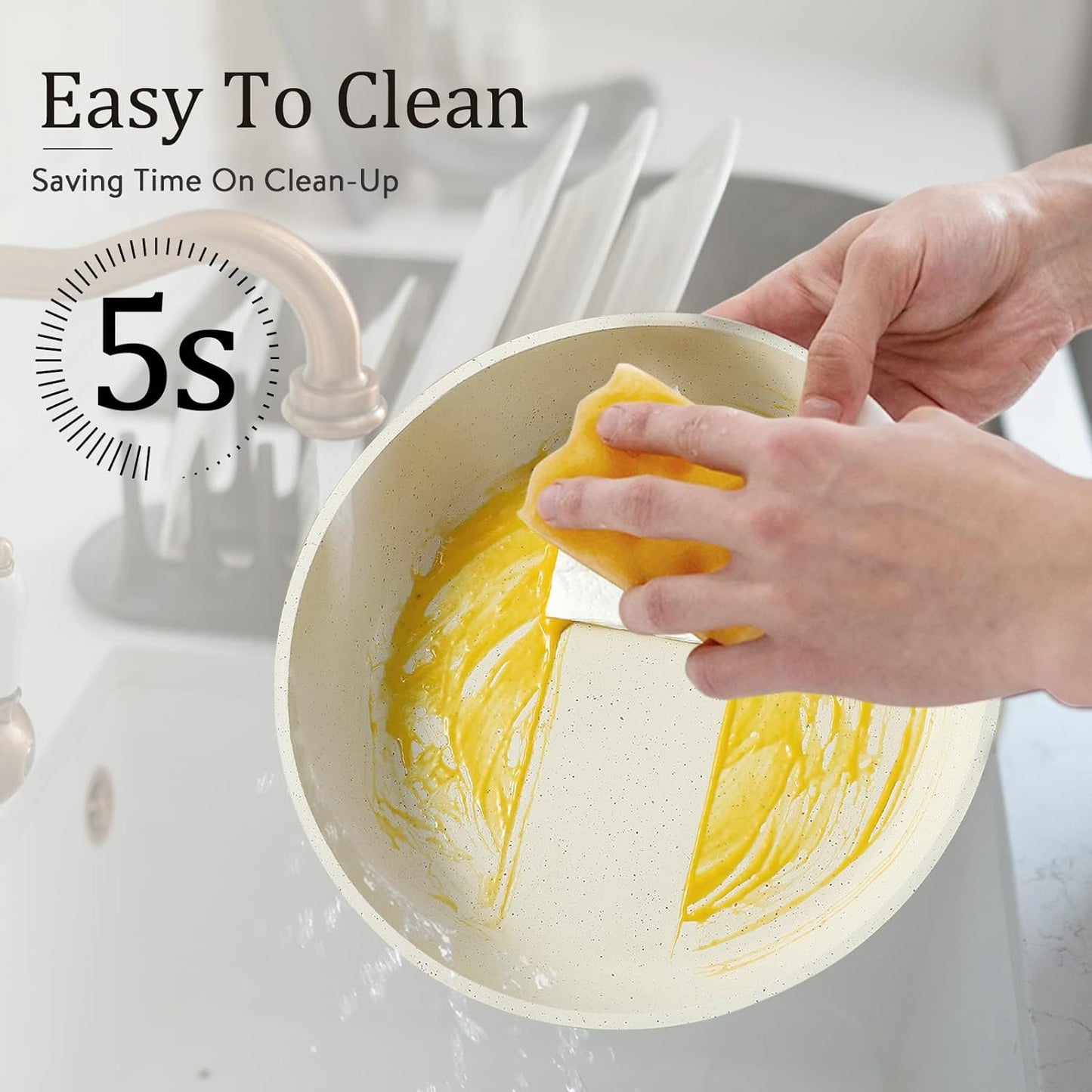Pan Set with Removable Handles, 8-Piece Pan Set 22/26/30 cm, Saucepan 18/22 cm, Non-Stick Coating, Stackable Pot Pan Set for All Types of Cookers, Induction, Oven-Safe