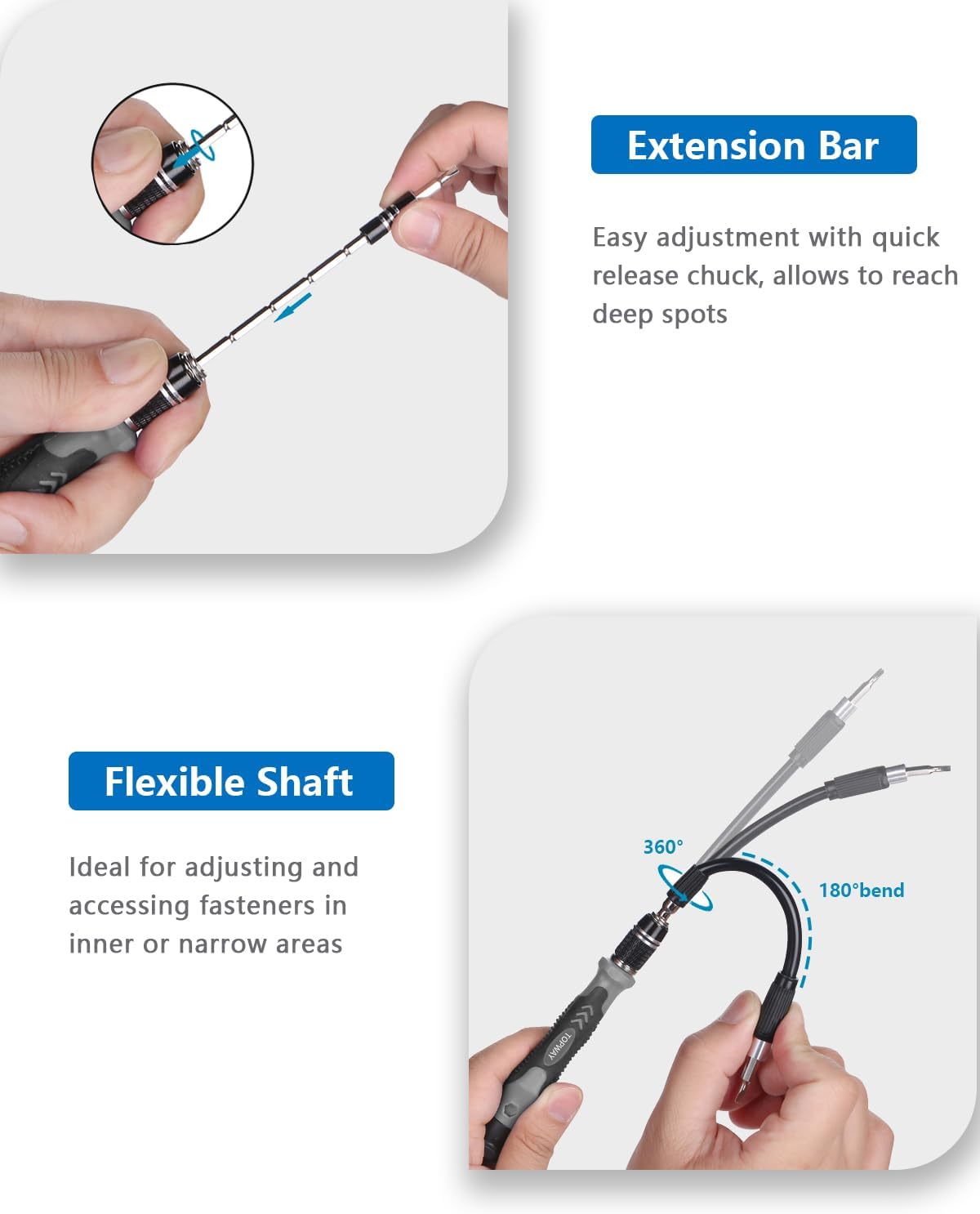 PC Precision Screwdriver Set: 122 PCS Electronics Repair Tool Kit Mini Magnetic Screwdriver Kit for Computer Laptop iPhone MacBook