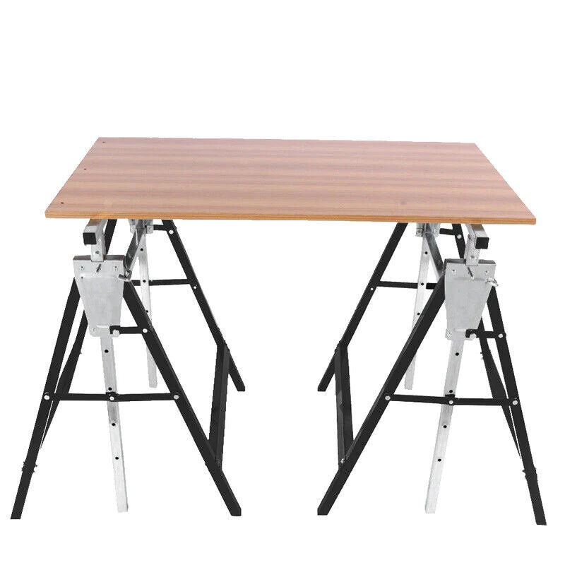 2X scaffolding trestle steel telescopic folding trestle work trestle ceiling work 200kg trestles