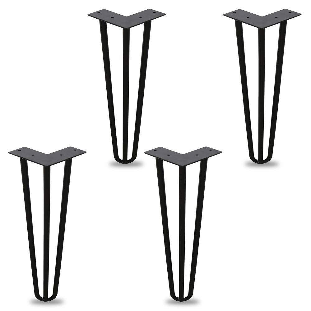 Goluckyin 4er Hairpin Legs desk table legs 20cm 3 rod