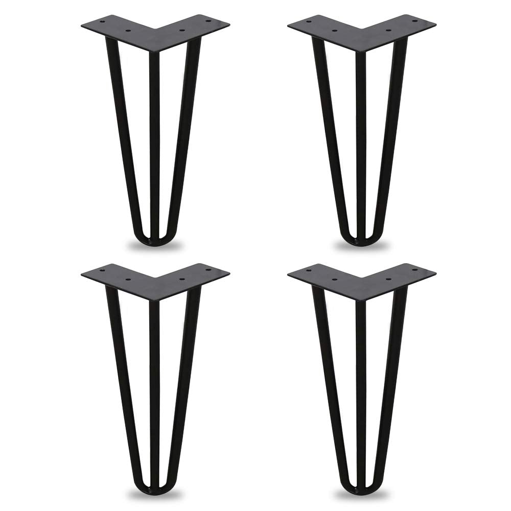 Goluckyin 4er Hairpin Legs desk table legs 15cm 3 rod