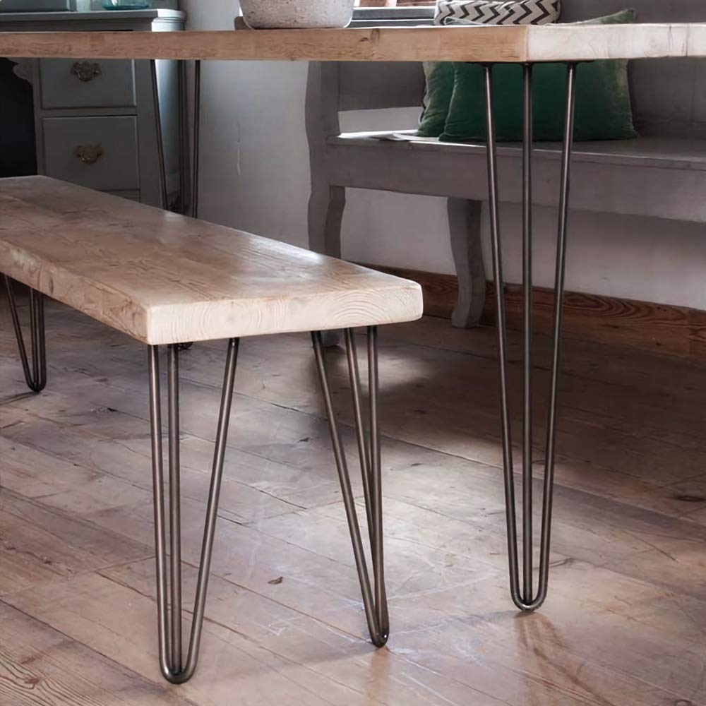 Goluckyin 4er Hairpin Legs desk table legs 40cm 3 rod